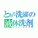 とある洗濯の液体洗剤（アリエール）