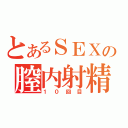 とあるＳＥＸの膣内射精（１０回目）