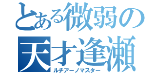 とある微弱の天才逢瀬（ルチアーノマスター）