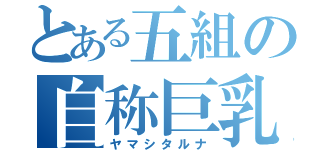 とある五組の自称巨乳（ヤマシタルナ）