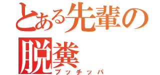 とある先輩の脱糞（ブッチッパ）