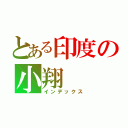 とある印度の小翔（インデックス）