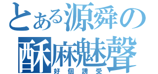 とある源舜の酥麻魅聲（好個誘受）