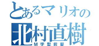 とあるマリオの北村直樹（Ｍ字型前髪）