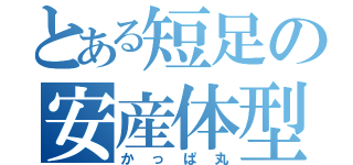 とある短足の安産体型（かっぱ丸）