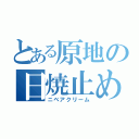 とある原地の日焼止め（ニベアクリーム）