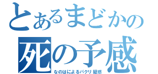 とあるまどかの死の予感（なのはによるパクリ疑惑）