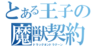 とある王子の魔獣契約（ドラッグオンドラグーン）