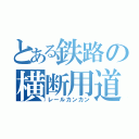 とある鉄路の横断用道（レールカンカン）