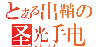 とある出鞘の圣光手电（ｐａｌａｄｉｎ）