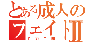 とある成人のフェイト伝説Ⅱ（全力全開）