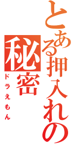 とある押入れの秘密（ドラえもん）