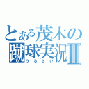 とある茂木の蹴球実況Ⅱ（うるさい）