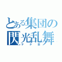 とある集団の閃光乱舞（ヲタ芸）