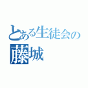 とある生徒会の藤城（）