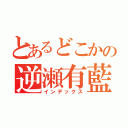 とあるどこかの逆瀬有藍（インデックス）