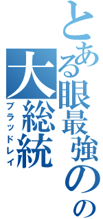 とある眼最強のの大総統（ブラッドレイ）