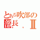 とある吹部の部長Ⅱ（せな）