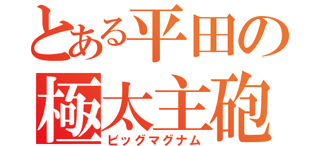 とある平田の極太主砲（ビッグマグナム）