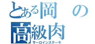 とある岡の高級肉（サーロインステーキ）