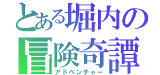 とある堀内の冒険奇譚（アドベンチャー）