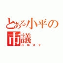 とある小平の市議（小林洋子）