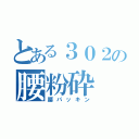 とある３０２の腰粉砕（腰パッキン）