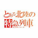 とある北陸の特急列車（サンダーバード）