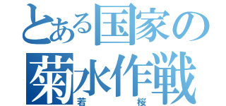 とある国家の菊水作戦（若桜）