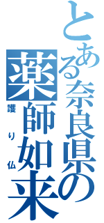 とある奈良県の薬師如来（護り仏）