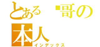 とある囧哥の本人（インデックス）