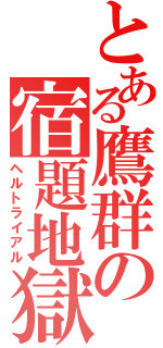 とある鷹群の宿題地獄（ヘルトライアル）