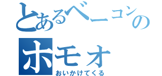 とあるベーコンのホモォ（おいかけてくる）