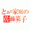 とある家庭の佐藤菜子（クソガキ）