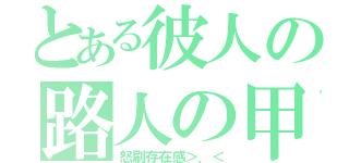 とある彼人の路人の甲（怒刷存在感＞．＜）