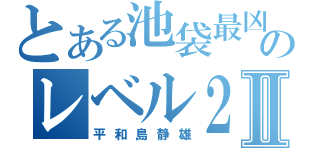 とある池袋最凶のレベル２Ⅱ（平和島静雄）