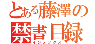 とある藤澤の禁書目録（インデックス）