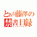 とある藤澤の禁書目録（インデックス）