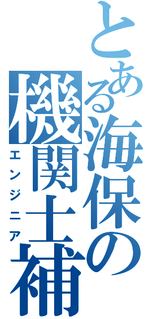 とある海保の機関士補（エンジニア）