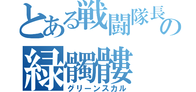 とある戦闘隊長の緑髑髏（グリーンスカル）