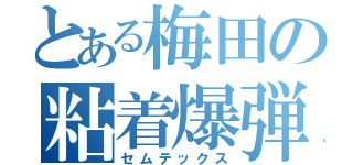 とある梅田の粘着爆弾（セムテックス）