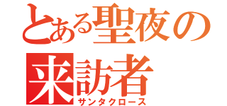 とある聖夜の来訪者（サンタクロース）