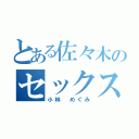 とある佐々木のセックス（小林 めぐみ）