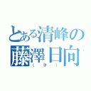 とある清峰の藤澤日向子（（子））