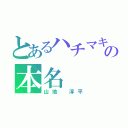 とあるハチマキの本名（山地 淳平）