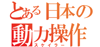 とある日本の動力操作（スケイラー）