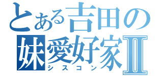 とある吉田の妹愛好家Ⅱ（シスコン）