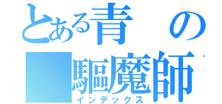 とある青の 驅魔師（インデックス）