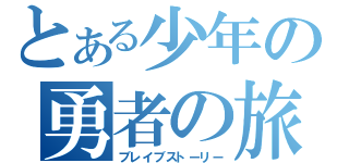 とある少年の勇者の旅（ブレイブストーリー）