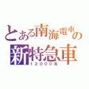 とある南海電車の新特急車（１２０００系）